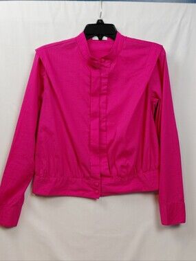 La Redoute Blouse Women's Size 4 Hot Pink Classic Lady Like Retro